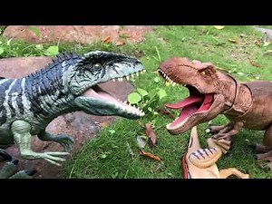 Jurassic World EPIC Giganotosaurus vs T-Rex BATTLE plus Mystery Dino