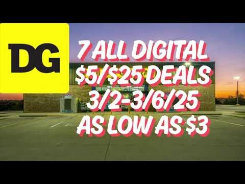Dollar General $5/$25 Deals - 3/2-3/6/26 - Household Deals - Dollar General Couponing This Week