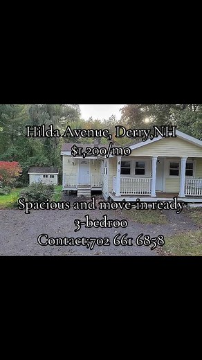 Spacious 3-Bedroom Home for Rent in Derry, NH