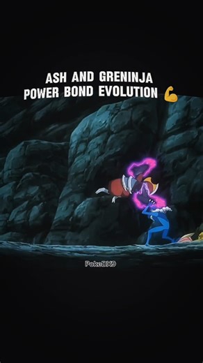 Ash Greninja Powerful Bond Evaluation 💪#evulation #pokemon #shorts #greninja #ashketchum #edit