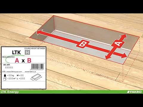 FAKRO LTK Energy attic ladder Installation Video