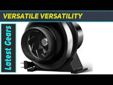 iPower 4 Inch 195 CFM Inline Duct Exhaust Fan Air Vent Booster Ventilation Blower Overview