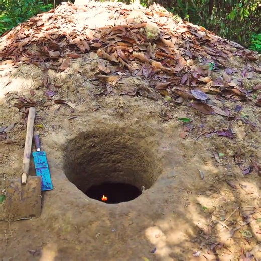 3.4K views · 130 reactions | Girl Living Off Grid, Built Deep Hole Underground House | Jungle Survival star | Facebook