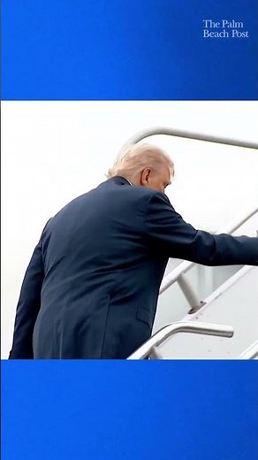 Donald Trump stumbles on steps of Air Force One ahead of trip to Camp David