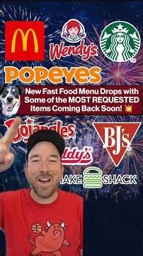 These New Fast Food Releases are Fireworks Worthy 🧨🤤 #fastfood #food