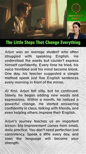 little steps will change #shorts #englishspeaking #englishreading #englishgrammar #education