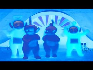 Teletubbies say "Eh-oh!" with electronic sounds