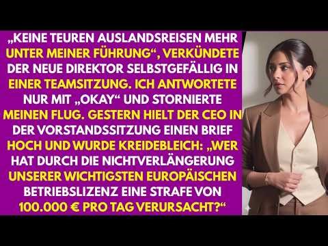 Mein Chef stoppte meine Berlin-Reise — 72 Stunden später verlor die Firma €100K pro Tag