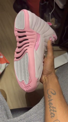 Air Jordan Retro 12 Pearl Pink GS #jordanshoes #sneakerhead #sneakeraddict