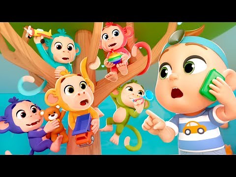 Five Little Monkeys No More Jumping on the Bed! | Almama Kids Songs & Nursery Rhymes