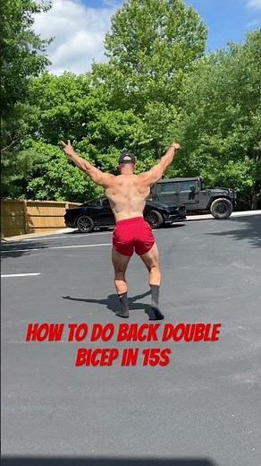 Back double biceps tutorial