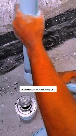 “Kitchen + Washing Machine Outlet PVC Pipe Installation | Step by Step Plumbing Guide”