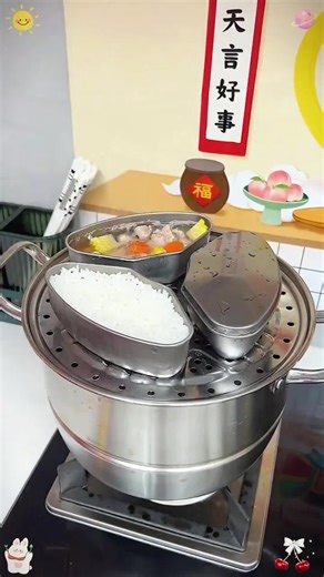 3-in-1 Steamer Tray – Steam Multiple Dishes Side by Side, Faster & Smarter!Limited time kill!