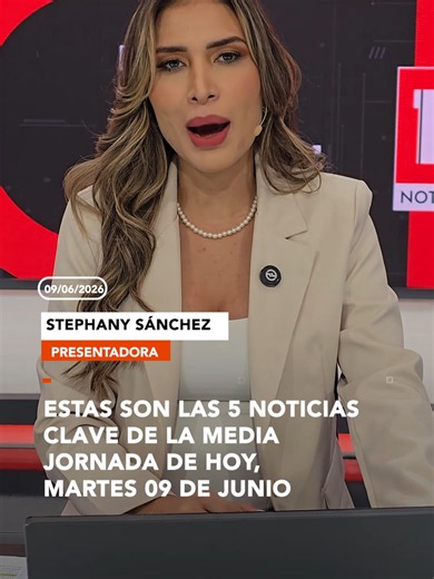 #Noticias| Mantente informado con un resumen de los hechos más relevantes que marcaron la media jornada de hoy, martes 09 de junio. Actualidad, éxitos y los temas que concentran la atención a esta hora. Presentadora: @soystephanypinheiro ▶️ Más información en www.reduno.com.bo #RedUnoDigital #RedUno #Comunidad