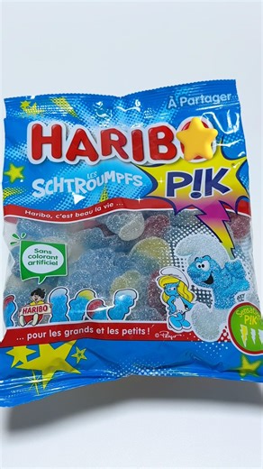 하리보 스머프 사워 젤리 🕺 haribo