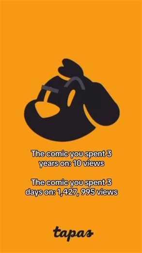 You never know which comic will land… keep creating 💛 #webcomic #comics #tapasapp | Tapas