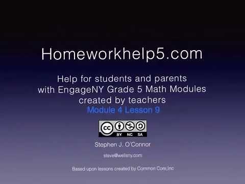 Grade 5 EngageNY Eureka Math Module 4 Lesson 9