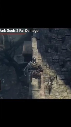 fall damage in dark Souls #meme #darksouls #eldenring