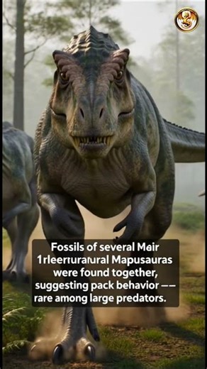 Mapusaurus: The Giant Predator That Hunted in Packs! #dinosaur #tyrannosaurusrex #mapusaurus #shorts