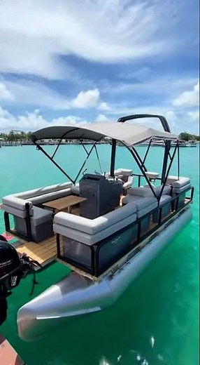 Building this Tube Pontoon Catamaran was insane! #Shorts