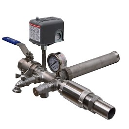 Stainless Steel Installation Tee Package For Well X Trol WX-205, 250, 251, 252, 255, 302, 350 and Goulds v140, v200, v250, v260, v350 - 1 1/4" Incoming Water Line