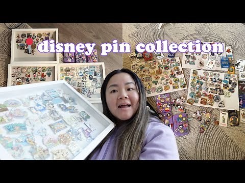 2025 HUGE DISNEY PIN COLLECTION! 📍🐭✨ (organize my pins with me & updated pin collection!)