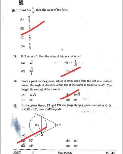 CBSE Class 10 Maths Question Paper 2026 Standard & Basic with Solutions✅|cbse 10 class maths mcq ans
