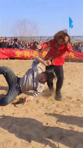 Men s and women s wrestling#Funny wrestling videos#Laugh every time you watch it#Do not im