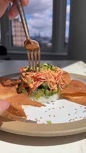 16K views · 131 reactions | California Roll Sushi Stack | Cooking with Cocktail Rings | Facebook