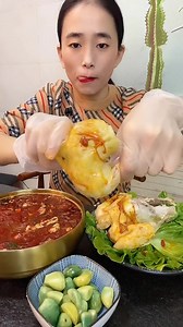 1.3M views · 9.9K reactions | Food Show- Yummy Eating mukbang chicken thighs chicken wing chicken meat noodle soup noodle fried pig meatballs pig skins spicy noodle and pig ribs. | Food Show | Facebook