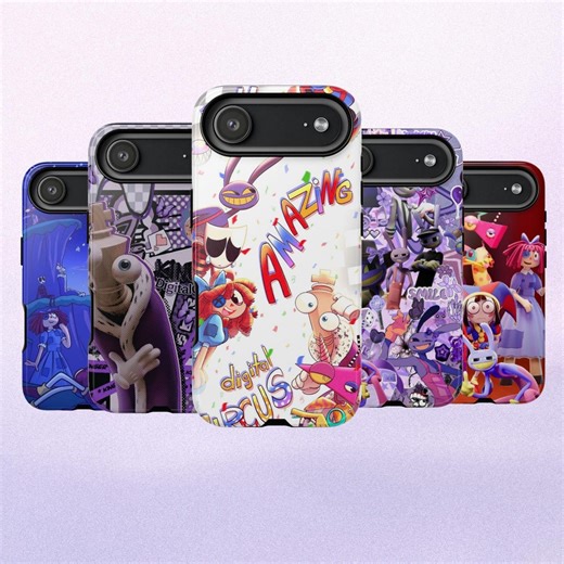 Digital Circus Phone Case, Cartoon Character Cover, iPhone Samsung Protection - Etsy