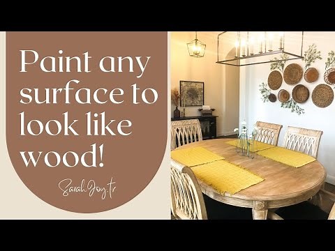 Faux Wood Grain with Chalk Paint!