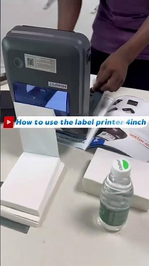 How to use the 4inch label printer