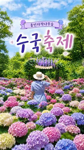 💜지금이 절정! 용인자작나무숲 수국축제🌸 경기도 수국 명소