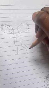 How to draw a bow tutorial 🌸🌸🌸🌸🌸🌸
