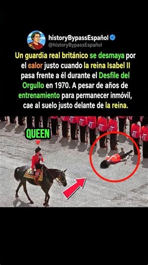 El día que un guardia real se desmayó frente a la reina