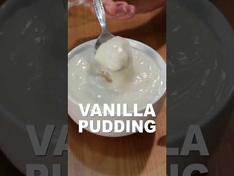 Easy Homemade Vanilla Pudding Recipe #shorts