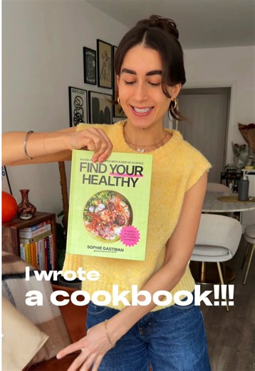 I WROTE A WHOLE COOKBOOK!!!!!!! FIND YOUR HEALTHY is out on the 23rd April! I can’t tell you how excited/nervous I am to finally share my little book baby with the world. it’s something I’ve poured my absolute heart and soul into over the last year, and if you like my content, you’re gonna LOVE this book. it’s filled with 100 delishhhh recipes AND plenty of myth-busting. no weird food rules no foods that are “off-limits” just proper science food you’d actually want to eat think of it as your all