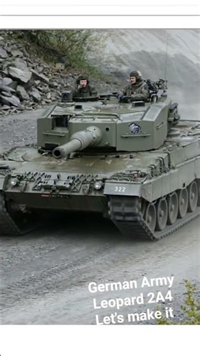 German army 2A4 Military model tank