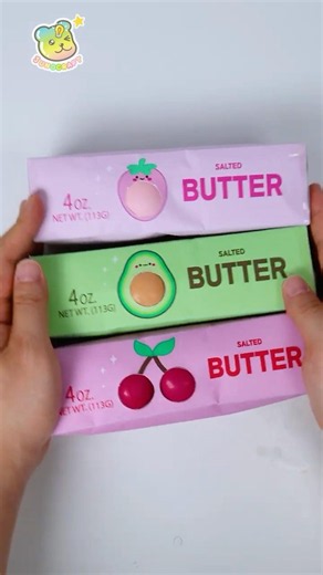 DIY Bubble Gum Butter Squishy🎈풍선껌 부는 버터 스퀴시 만들기