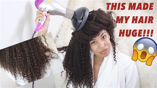 How to use a diffuser for perfect curly hair | Maryam Hampton’s volume & definition routine