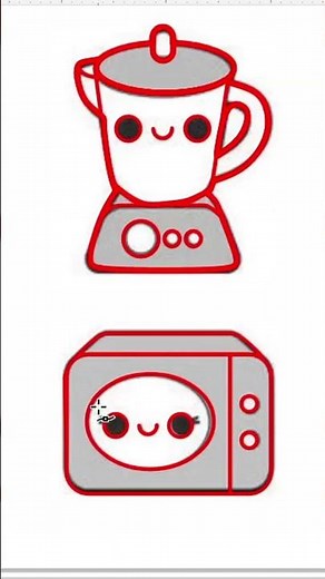 How to draw a Blender and Microwave kawaii easy #84 #shorts #drawing #cutedraws #deerdrawingeasy