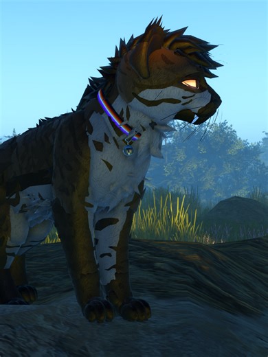 Another morph making, this is a remake this time. This time I kept the sound on. Meet Hyenacackle! He's sort of a self-representation of myself. I'll put what I said in the disc server I'm in about him and why he means so much down below. I know I'm not keeping up with posting, but I got bored of ecos and just needed a break for a bit. I'm getting back into my ark phase, and it feels so nostalgic to play with all my old buddies again. old mobile ark has my heart