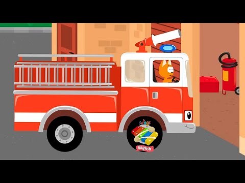 Fire Truck Song - Meow meow Kitty - baby songs