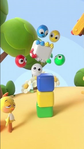 How to build a tall block tower? 🗼 Cheep can’t figure it out! — Beadies — Cartoons for kids