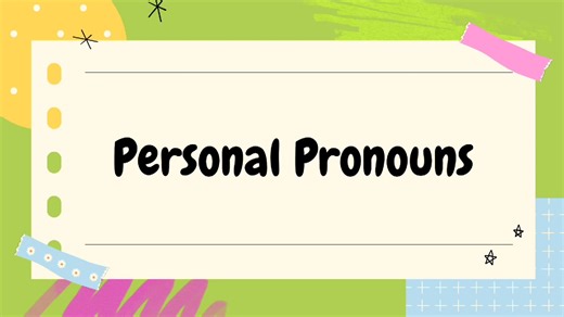 Personal Pronouns in English: Learn with Fun Activities