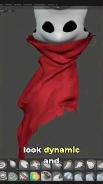 How to add life to cloth folds in 3D sculpting #sculpting #3dart #characterdesign