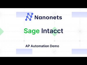 Nanonets - Sage Intacct Integration for AP Automation