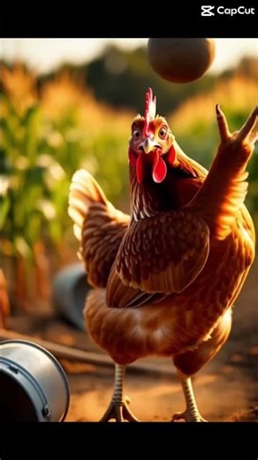 This chicken can play baseball better than you #motivation #shorts