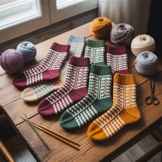 Colorwork Socks Made Easy for Knitters - Simple, Cozy Sock Projects With Color Patterns - Etsy